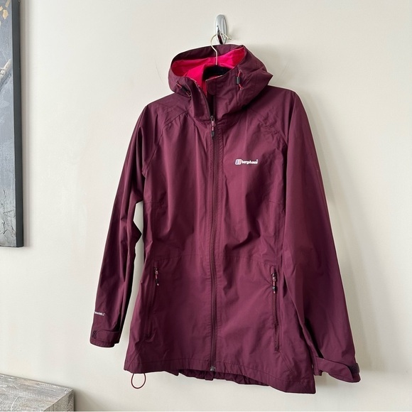 Berghaus-Womens Light Trek Hydroshell Jacket in Maroon/Burgundy - Picture 4 of 15